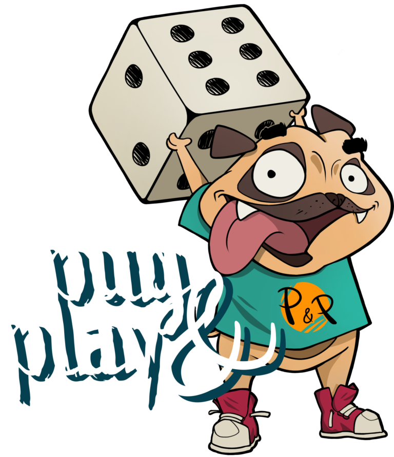 pug and play happy pug